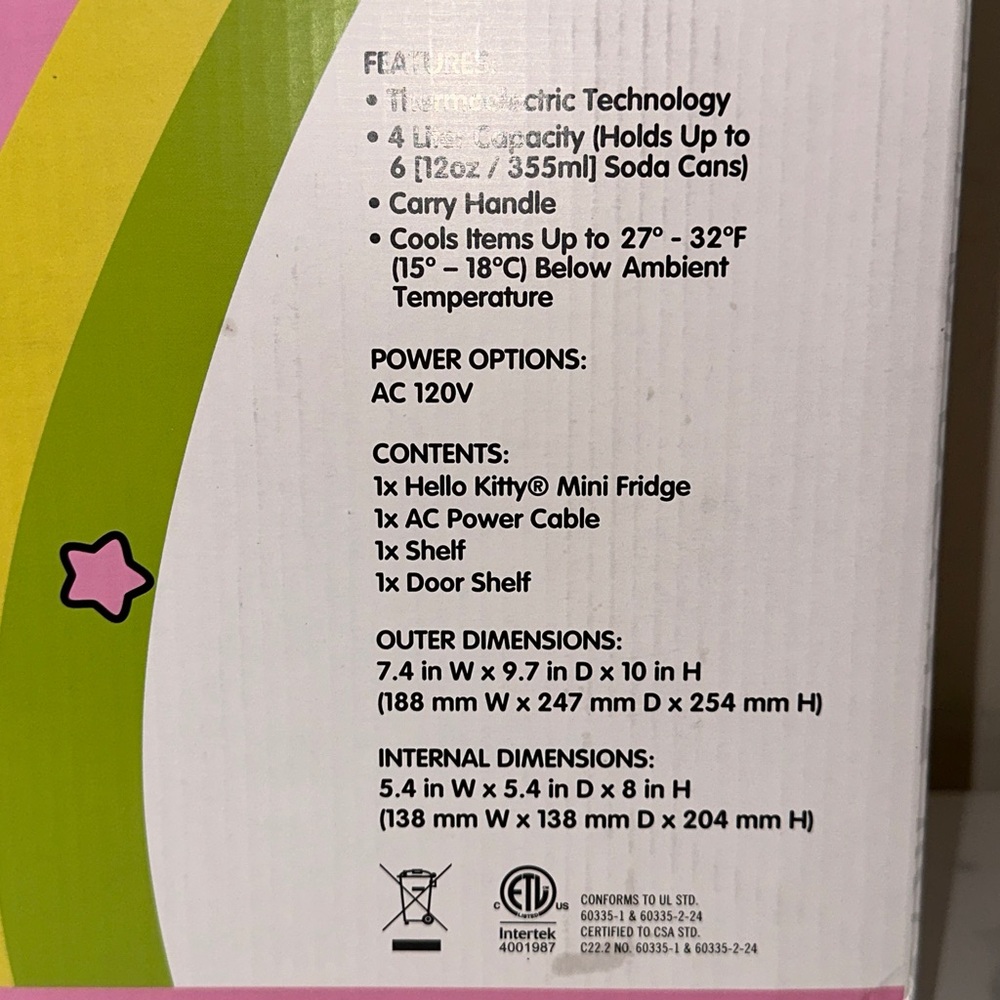 New- Hello Kitty Mini Fridge - Picture 4 of 11